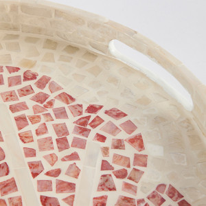 Bandeja para servir de nácar hecha a mano natural de nuevo diseño con diseño moderno hecho en Vietnam - Product Image 3