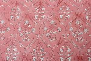 Ridhi dulce rosa y blanco indio mano bloque impreso 100% tela de algodón puro mantel redondo mantel de fiesta mantel de comedor - Product Image 6