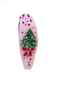 Accessoires de cheveux perlés de graine de collection de bandeau de Noël indiens faits à la main pour des tenues de fête - Product Image 5