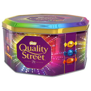 Quality Street Nestlee Chocolates Limited Edition Gold <b>Tin</b> 1kg Festive Packaging For Holiday Seasonal Promotions Wholesale Order - Product Image 4