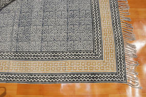 100% coton Floral et Zigzag motif de broderie tapis lavables tapis pour la maison salon et décoration de voiture - Product Image 2