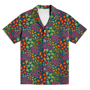 Hombres de manga corta vacaciones playa verano vacaciones Casual impresión hawaiana camisas de hombre secado rápido Tropical Aloha diseño - Product Image 3