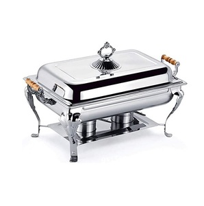 Plato de frotamiento clásico de acero inoxidable para eventos de hotel funciones de restaurante servicios de catering y ocasiones familiares - Product Image 5