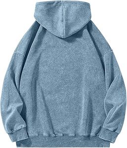 Sudadera con capucha de lavado ácido de algodón pesado para moda callejera Jersey Unisex Sudadera con capucha de lavado ácido Diseño lavado Retro - Product Image 2