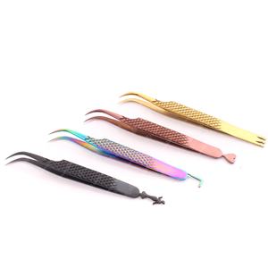 Pince à épiler d'extension de cils antistatique professionnelle en acier inoxydable Logo personnalisé taille de couleur personnalisée poignée en forme de coeur pointue - Product Image 3