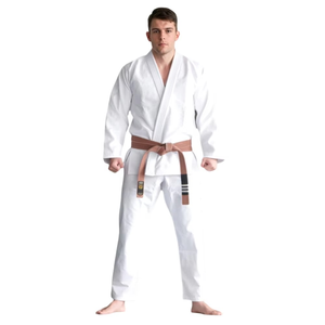 Costume de karaté professionnel léger Jiu Jitsu Kimono uniforme d'entraînement BJJ Gi étiré et lavé à un prix compétitif - Product Image 4