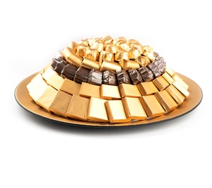 Assiette de service en laiton au design admirable forme ronde Assiette à chocolat en laiton au design le plus récent au prix de gros - Product Image 2