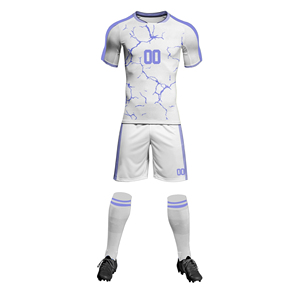 Ensemble d'uniformes de football personnalisés de haute qualité coupe automatisée vêtements de sport maillots de football pour enfants avec hauts de chemises Technique sublimée - Product Image 1