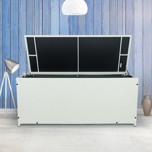 NUEVO 2025 NUEVO IPRO Outdoor Garden Patio muebles de mimbre de ratán, muebles de jardín Pe Rattan caja de almacenamiento - Product Image 1