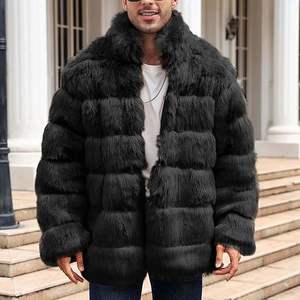 Faux Fur Lined Coat Warm and Stylish Winter <b>Jacket</b> <b>for</b> Men and <b>Women</b> Breathable Perfect <b>for</b> Casual - Product Image 3