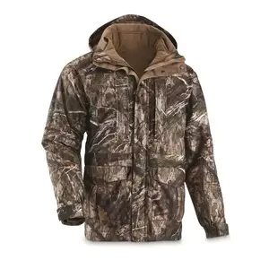 Giacca da caccia da uomo di nuovo arrivo più dimensioni con Logo personalizzato stampato personalizzato giacca da caccia di alta qualità
