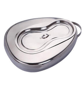 Bassin en acier inoxydable femelle avec couvercle médical utilisé dans les hôpitaux - Product Image 1