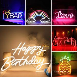 Sinal de néon LED personalizado para Cafe Bar Restaurant-atraente tabuleta aberta com corrente rotativa, logotipo iluminado 3D - Product Image 6