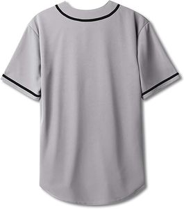 Maillots de baseball et de softball imprimés respirants avec des chemises brodées Unisexe grande taille sur mesure Sportswear - Product Image 3