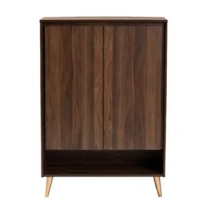 Cabinet Solid Teak Wood For Living Room Natural Finish Lily