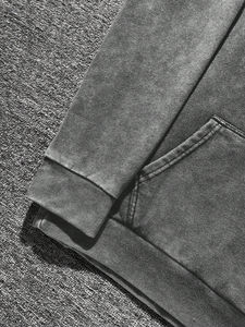 Sweat à capuche d'hiver personnalisé pour hommes, poids lourd, délavé à l'acide, impression numérique à la mode pour hommes et femmes - Product Image 3