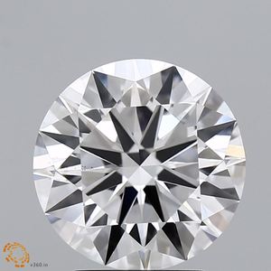 Anillo de compromiso VS2 de diamante cultivado en laboratorio blanco de forma redonda de 3,28 quilates con certificación IGI o fabricación de joyas tipo diamante Natural - Product Image 1