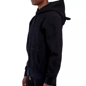 Sudadera de Invierno Unisex Extra Grande Hecha a Medida 100% Algodón, Sudadera con Capucha y Cremallera Completa para Hombre con Estampado Digital de Cuernos de Diablo - Product Image 4