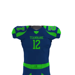 Uniforme de football américain personnalisable, respirant, logo d'équipe sublimé, haute qualité, taille XL, fabricant professionnel, rapide - Product Image 5