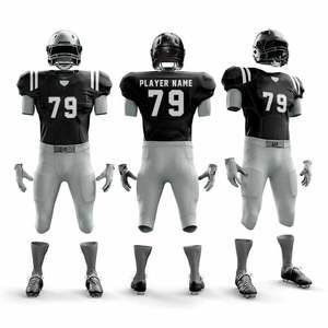 Conjunto de Uniforme de Fútbol Americano con Color Personalizado, Secado Rápido y Transpirable, con Mangas Cortas, Prenda Premium para Aficionados y Jugadores - Product Image 1