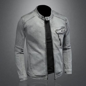 Printemps et automne nouvelle tendance imprimée hip hop casual hommes jeans ensembles avec des vestes en jean denim à manches complètes vêtements confortables - Product Image 4