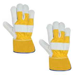 Gants de gréeur en cuir de vachette en gros avec paume renforcée Gants robustes durables pour la sécurité industrielle Usine directe - Product Image 3