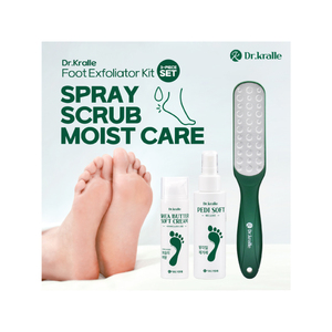 Fabriqué en Corée Produit Top Vente Dr. kralle 3 pièces Kit exfoliant pour les pieds spray pour les pieds lime pour les pieds baume de guérison doux et humide soins à domicile - Product Image 1