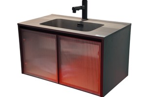 Étanche Anti-Termite Résistant Au Feu Zéro Formaldéhyde Obsidienne Sans Haute Durabilité Vanité Cabinet Pour Salle De Bains Malaisie - Product Image 2