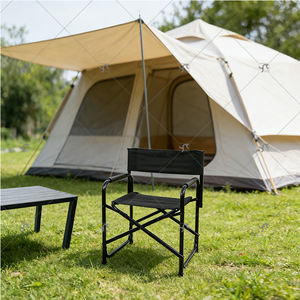 Chaise de réalisateur de cinéma en toile métallique pliable de taille moyenne, personnalisée avec impression de logo - Product Image 5