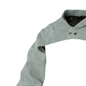 Empiècements de soudage en cuir naturel blanc et bleu en cuir de vachette fendu robuste pour les soudeurs Vestes de sécurité - Product Image 4