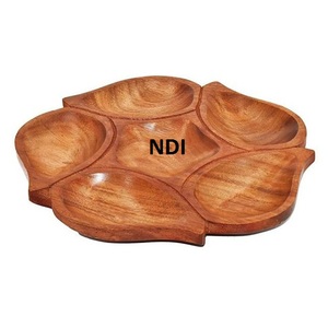 ถาดหวายสำหรับเสิร์ฟอาหารเช้าอเนกประสงค์ถาดเสิร์ฟพร้อมที่จับถาดตกแต่งทำด้วยมือ - Product Image 5