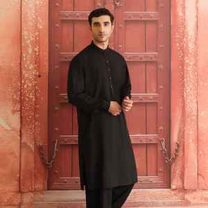 <b>Top</b> Selling Designer Stitched Shalwar Kameez Sets Long Regular Length Kurta & Salwar Trousers for Men Plus Size Feature - Product Image 3