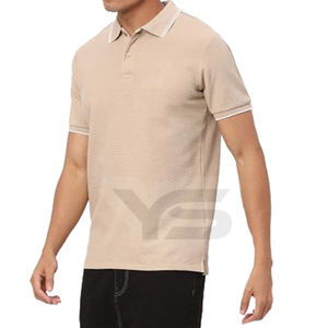Tela de alta calidad para hombre, algodón a la moda/Spandex, Polo de Golf transpirable en blanco, logotipo bordado personalizado - Product Image 2