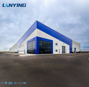 Prefab staalconstructie werkplaats magazijn hangar gebouw met goede prijs, Chinese hoge kwaliteit - Product Image 1