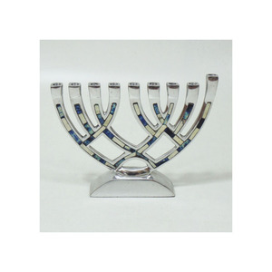 Hot Selling Creative <b>Silver</b> Color Metal Menorah Candle Stand Superior Quality Lighting Decor Designer Candelabra Hotel Decor - Product Image 6