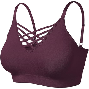 New arrival Women's Cross-Style Sport Bra Gym Fitness Padded Bra lightweight gym yoga bra - Product Image 3