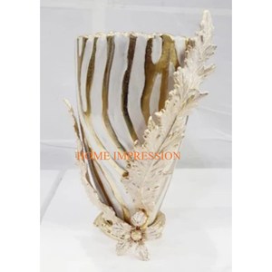 Maceta de Metal con revestimiento de polvo blanco, adornos de Hotel, sala de estar minimalista para exteriores, fiesta de boda, decoración de jardín, jarrones de flores - Product Image 2