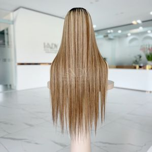 Best Quality Bone Straight Piano Color <b>Wigs</b> Human Hair Lace Front Vietnamese Hair <b>for</b> <b>Black</b> <b>Women</b> - Product Image 1