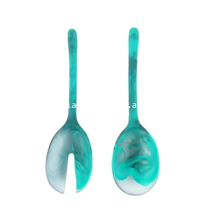 Elegante cuchara de resina hecha a mano respetuosa con el medio ambiente Apto para lavavajillas herramientas para ensalada ligero duradero para el hogar accesorios de cocina y Mesa - Product Image 1