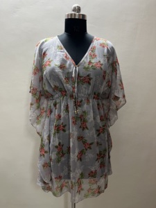 Sset-Ready Formal Kaftans Impreso Casual Vestido corto para Reld Look Work Summer Beach Top Holiday Party Wear - Product Image 5