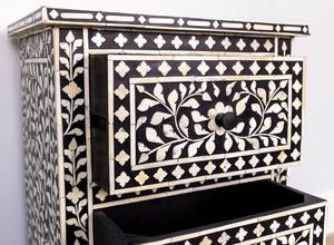 Mueble de Almacenamiento Decorativo con Incrustaciones de Hueso, Mueble Artesanal Hecho a Mano para Sala de Estar y Dormitorio, con Calidad y Precio de Exportación - Product Image 3