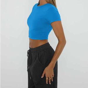 Camiseta Corta Deportiva para Mujer, Diseñada para Gimnasio, Entrenamiento, Fitness, Yoga y Deportes Activos - Product Image 2