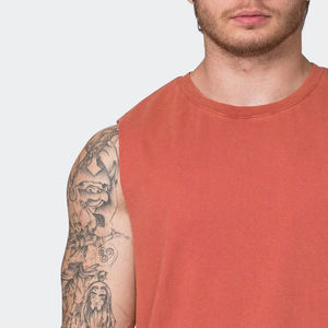 Muscle Fit ropa culturismo chaleco camisetas para hombres precio al por mayor entrenamiento personalizado hombres camisetas en MOQ bajo - Product Image 6