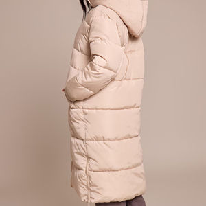 Ventes en gros, OEM, veste longue matelassée d'hiver pour femmes, grande taille, 2026 / Manteaux en duvet pour femmes personnalisés, veste matelassée en duvet - Product Image 2