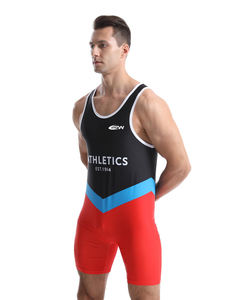 Singlet de musculation haute performance, singlet de lutte pour hommes, singlet de lutte sublimé pour hommes - Product Image 5