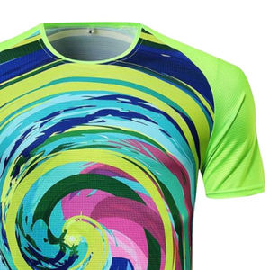 Camiseta de secado rápido para hombre de calidad Premium 2025, camiseta perfecta con cuello de tela de algodón 100% sublimado multicolor para hombre - Product Image 5
