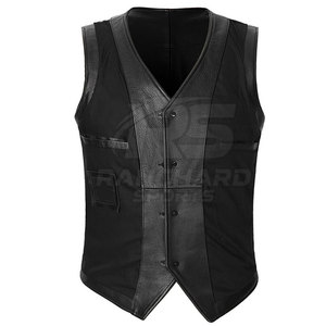 Good Quality Lightweight Oversized Leather <b>Vest</b> <b>Men</b> Jacket Breathable Winter Warm Leather <b>Vest</b> - Product Image 3