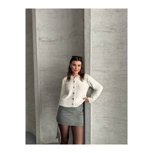 Cardigan lavorato a maglia da donna con bottoni - Product Image 6