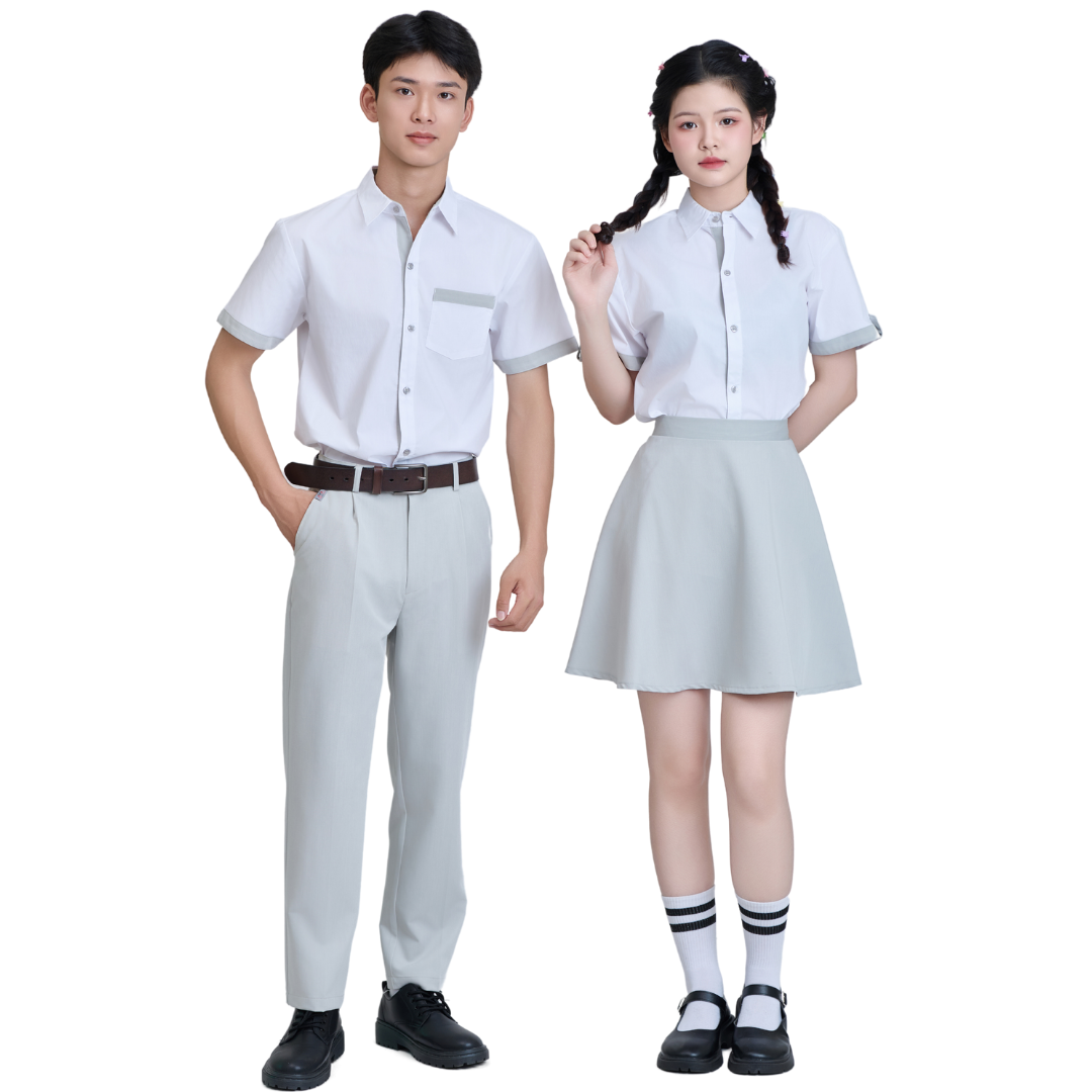 ขาว + เทา