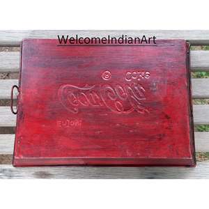Juego de bandeja de hierro antiguo más grande 48cm x 45cm x 6cm y más pequeño 38cm x 34cm x 8cm para Ceremonia de café tradicional y decoración del hogar/Cocina - Product Image 4